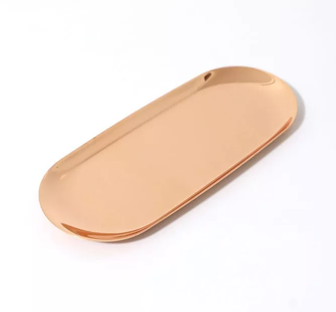 Tacka Metalowa na Narzędzia Kosmetyczne Stal Nierdzewna czarna 22,7x9,5 cm