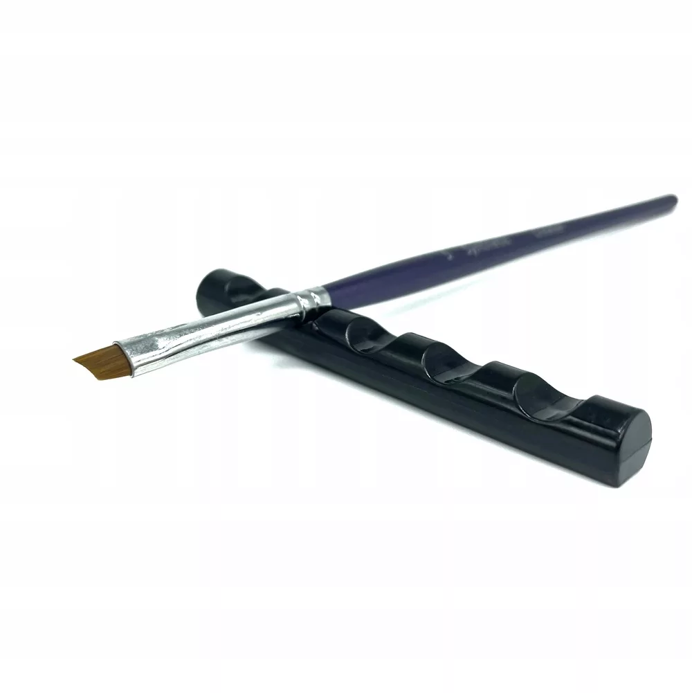 Podstawka holder na pędzle pędzel wąski plastikowa czarna