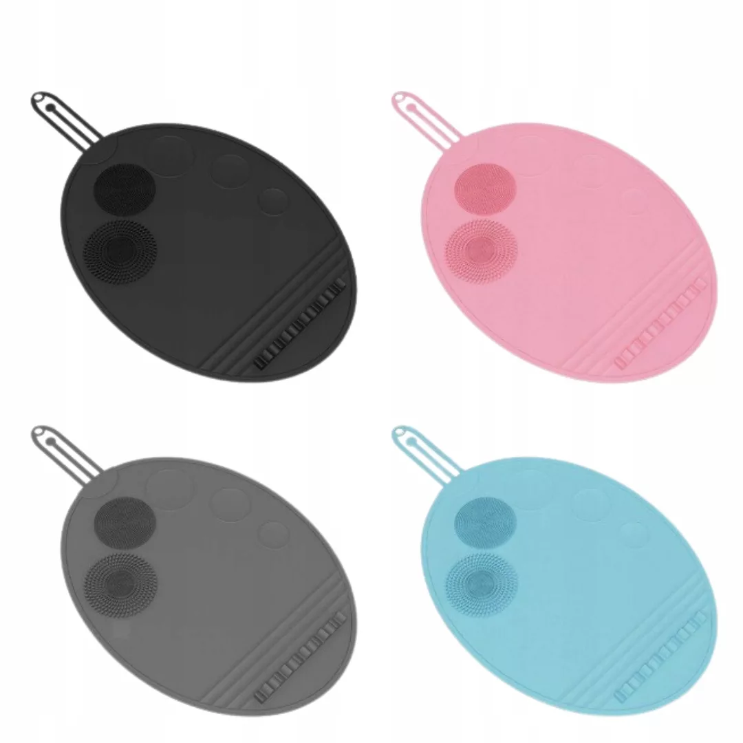 Silikonowa mata do czyszczenia pędzli kosmetycznych przyborów organizer