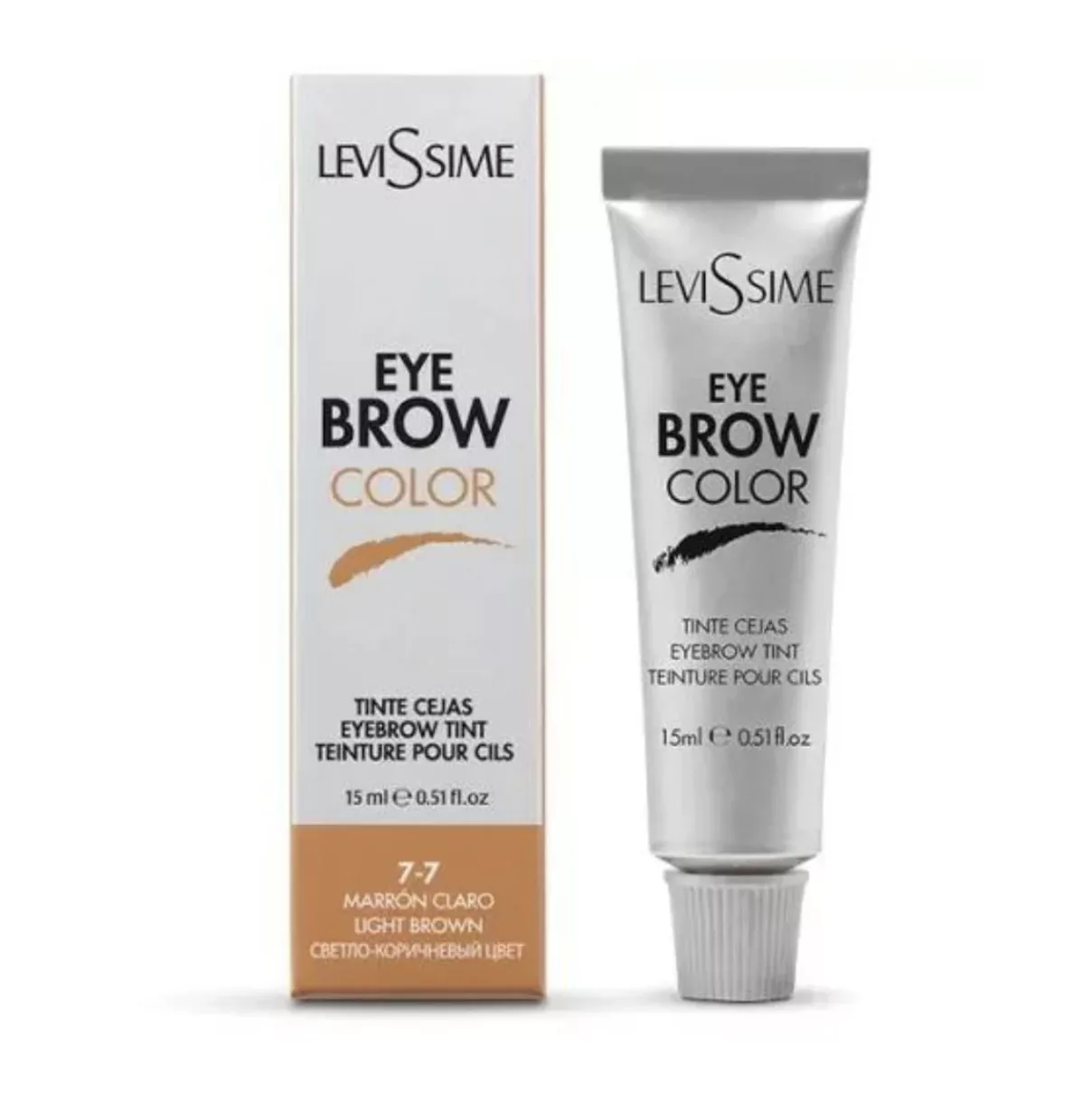 Farba do brwi Eye Brow Color Levissime light brown 7-7 jasny brąz farbka