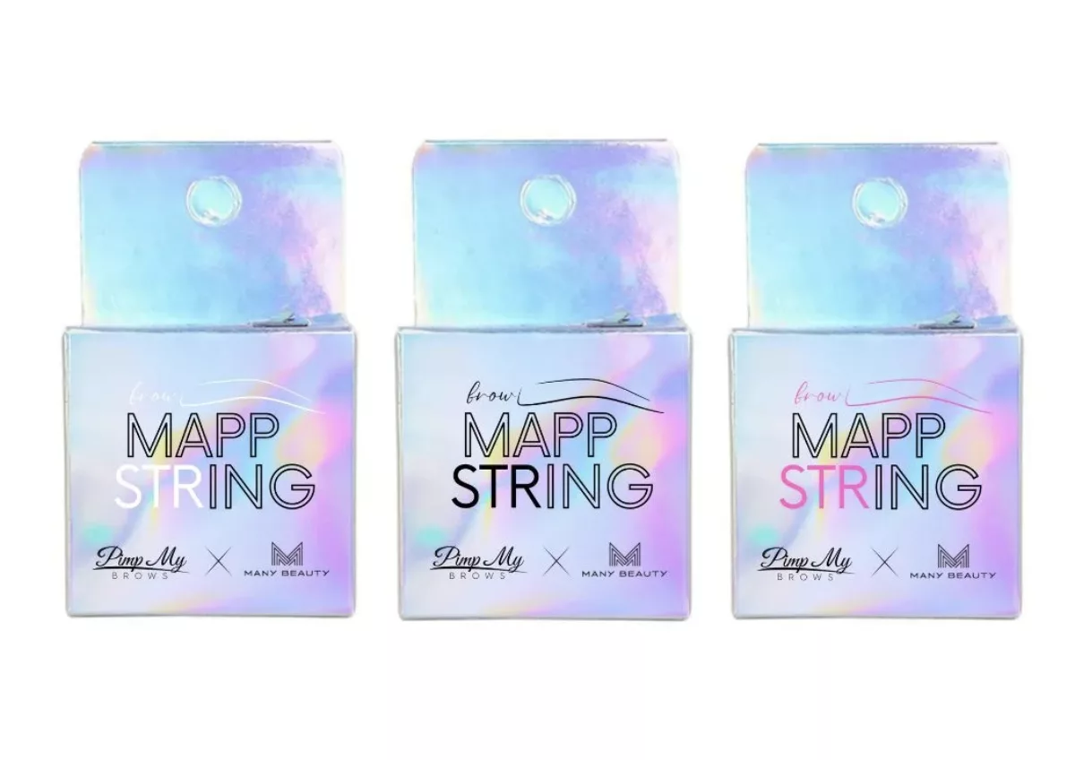 Nić Barwiąca geometria brwi rysunek łuk brwiowy Pimp My Brows