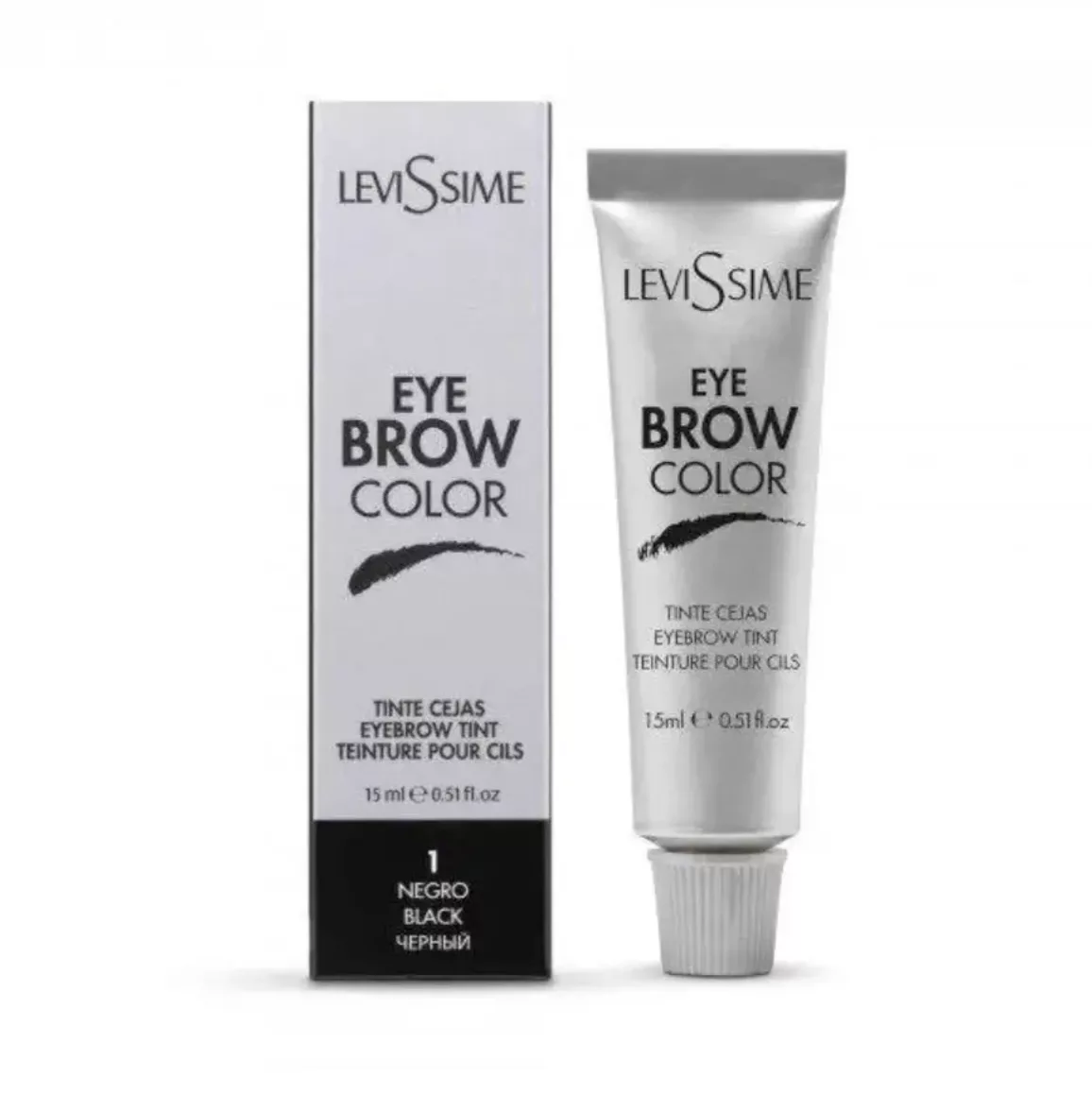 Farba do brwi Eye Brow Color Levissime black czarny farbka