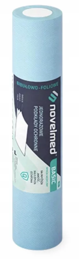 Prześcieradło podkład podfoliowany 50x50cm NIEBIESKI UNIVEL BASIC