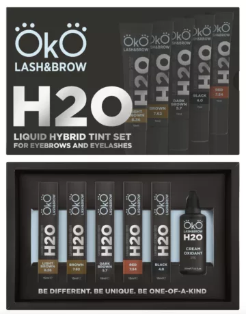 Zestaw farby do brwi i rzęs H20 Liquid Hybrid Tint OkO farbka