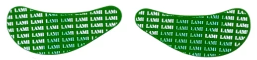 Silikonowe płatki pod oczy do separacji Lami Lashes GREEN