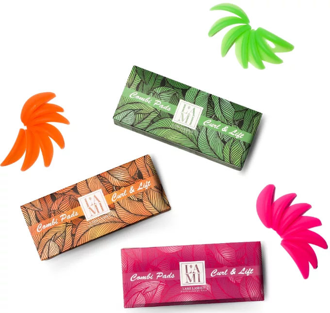 Lami Lashes Combi Pads wałki formy lifting rzęs 8 par KOLORY