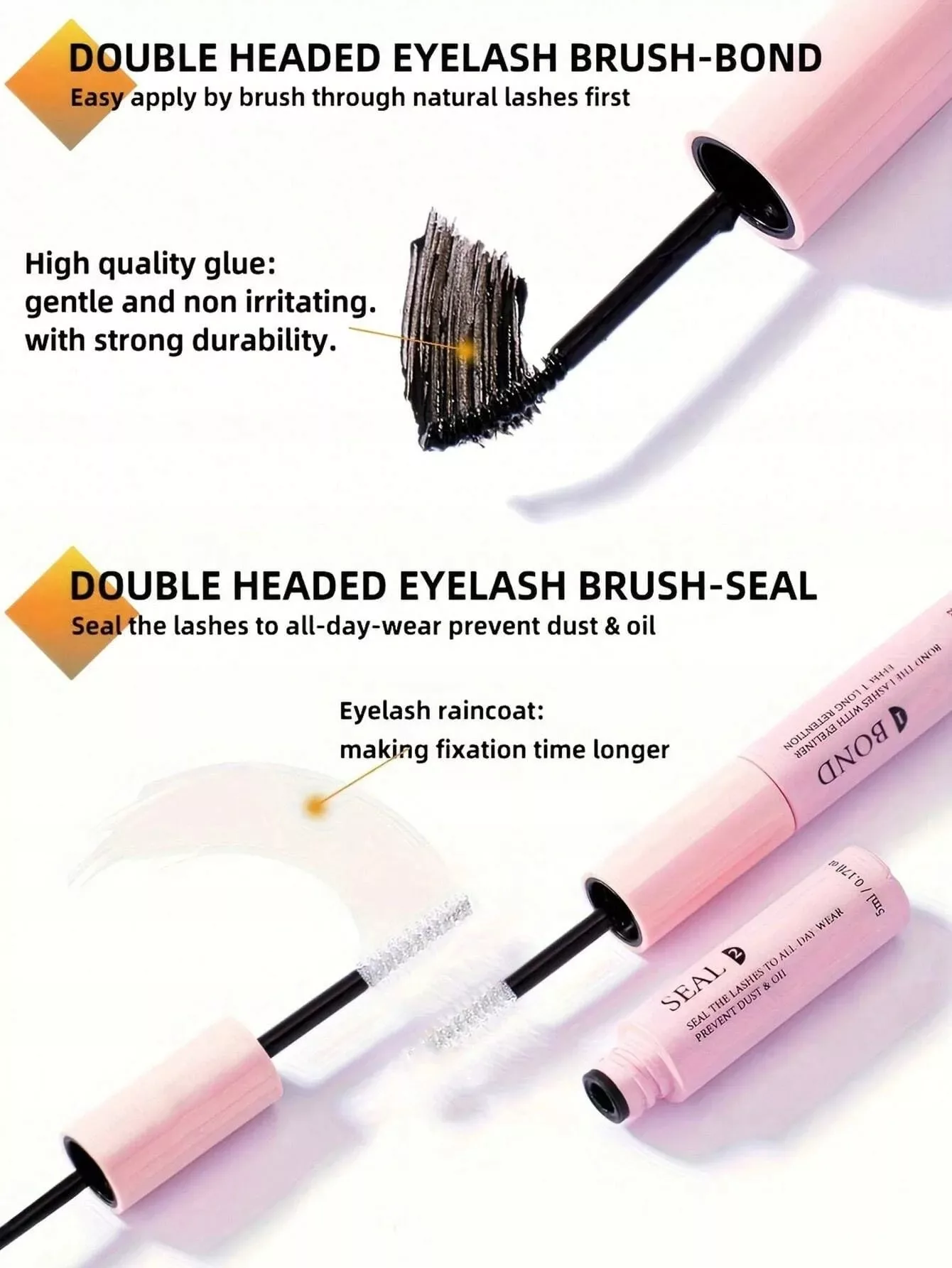 Rzęsy Bondingowe 200 szt Bonding Lash Zestaw Startowy + Akcesoria