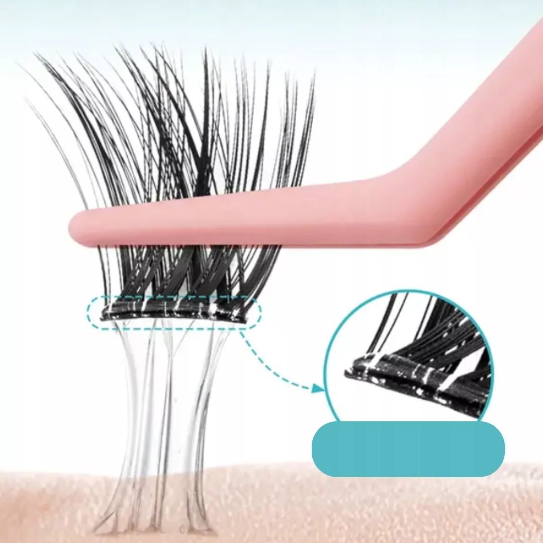 Rzęsy bondingowe NAGARAKU MIX 10-16mm DIY wielokrotnego użytku Z KLEJEM