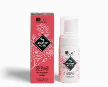 InLei® „Mousse ROSE” – delikatna pianka do mycia i demakijażu