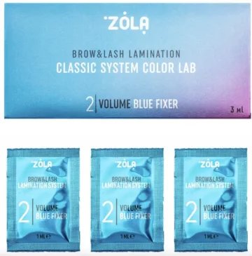 Utrwalacz laminacji rzęs i brwi ZOLA Color Lab 02 Lifting Blue Gel 3ml
