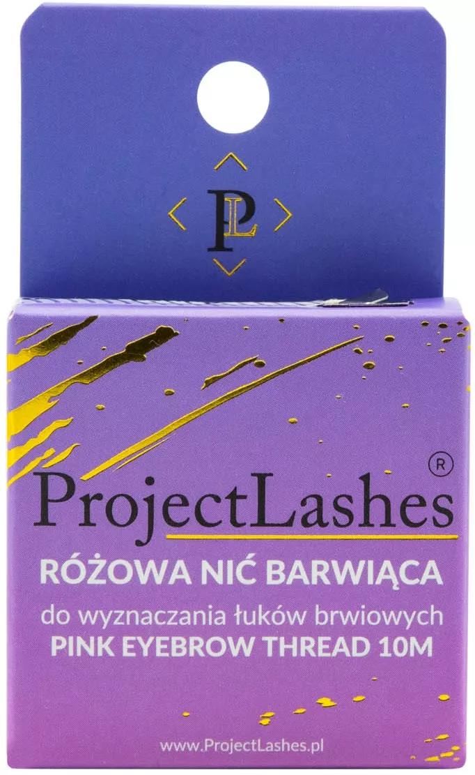 Nić Barwiąca RÓŻOWA do geometrii brwi rysunek łuk brwiowy