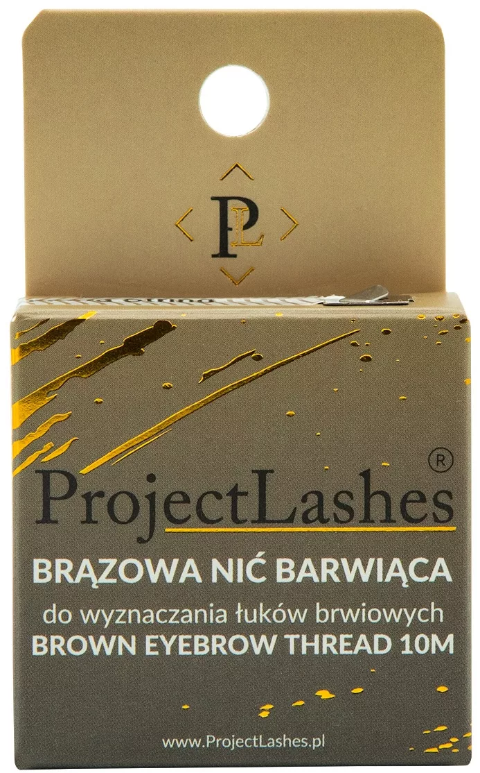 Nić Barwiąca BRĄZOWA do geometrii brwi rysunek łuk brwiowy