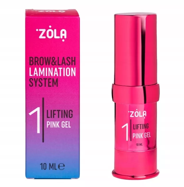 Żel do laminacji rzęs i brwi ZOLA Color Lab 01 Lifting Pink Gel 10 ml