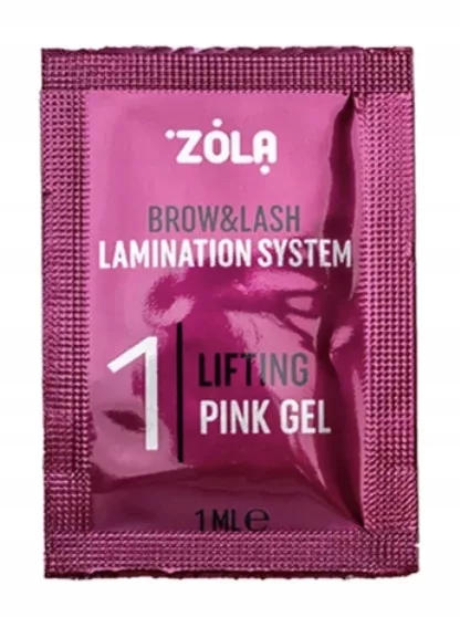 Żel do laminacji rzęs i brwi ZOLA Color Lab 01 Lifting Pink Gel 3ml