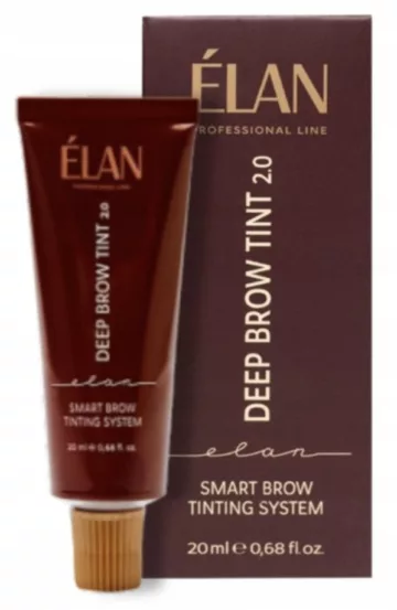 Farba do brwi ELAN DEEP BROW TINT 2.0 20 ml / 05 SPICY ciepły brąz TUBKA