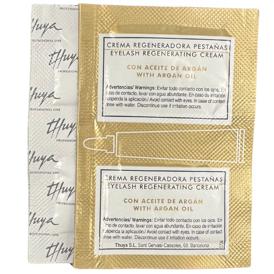 2x 1ml Arganowy regeneracyjny krem do brwi i rzęs w saszetkach Thuya