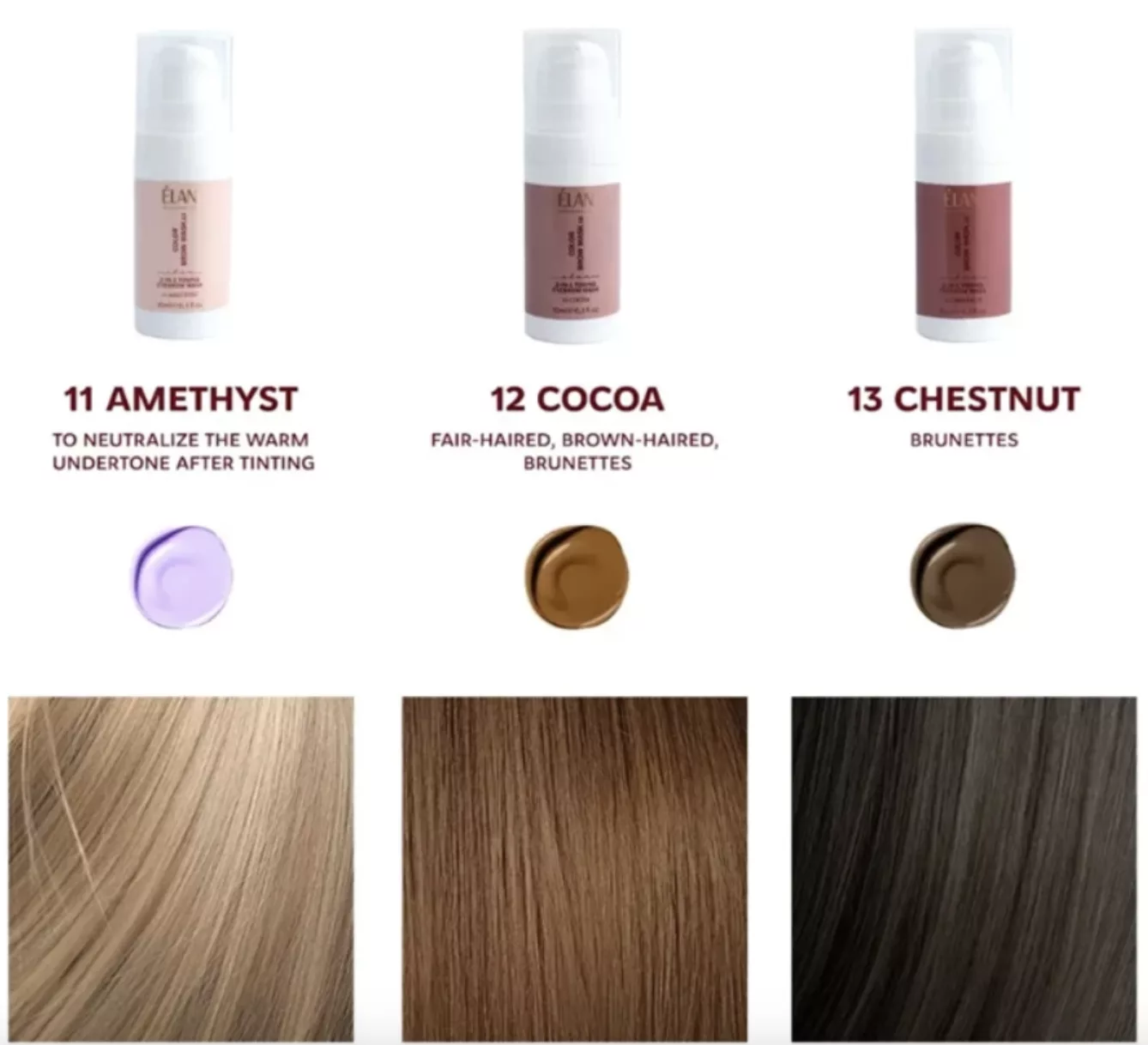 ELAN COCOA 2.0: COLOUR BROW MASK : Tonująca maska do brwi 2w1