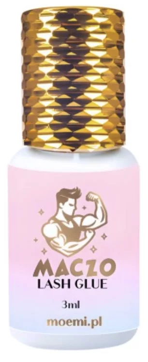Maczo Moemi Klej do Przedłużania Rzęs 3 ml – Szybkoschnący Ekspresowe Wiązanie 0.3 sek