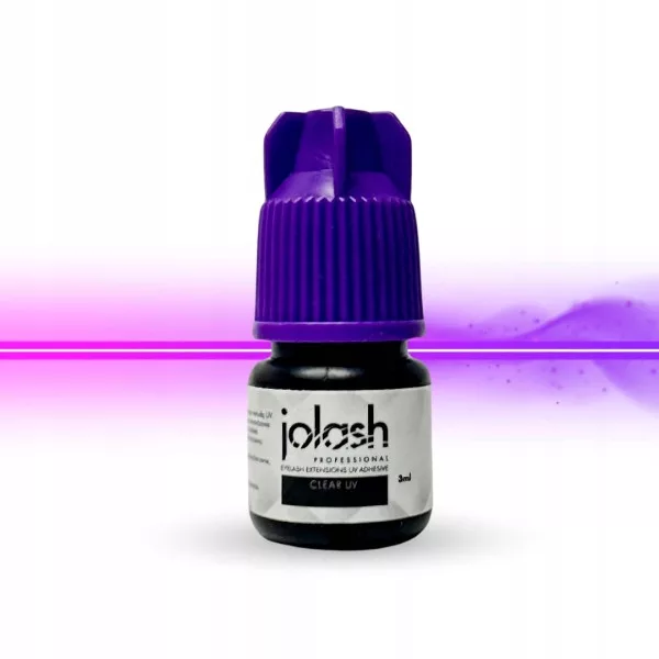 Jolash CLEAR UV – Przezroczysty Klej UV do przedłużania rzęs 3ml
