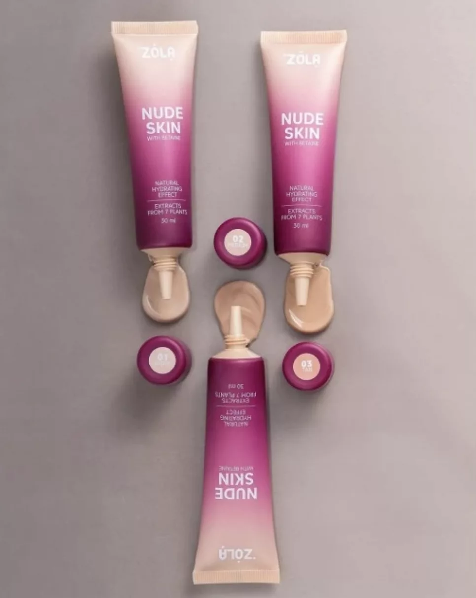ZOLA Nude Skin Tonujący Podkład 03 TAN GLOW & WHITE 30 ml
