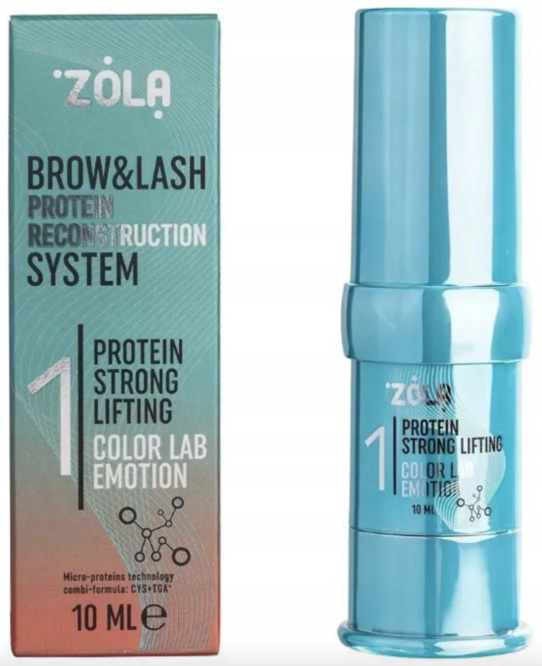 ZOLA Color Lab EMOTION Zestaw do laminacji brwi i rzęs 10 ml + 10 ml
