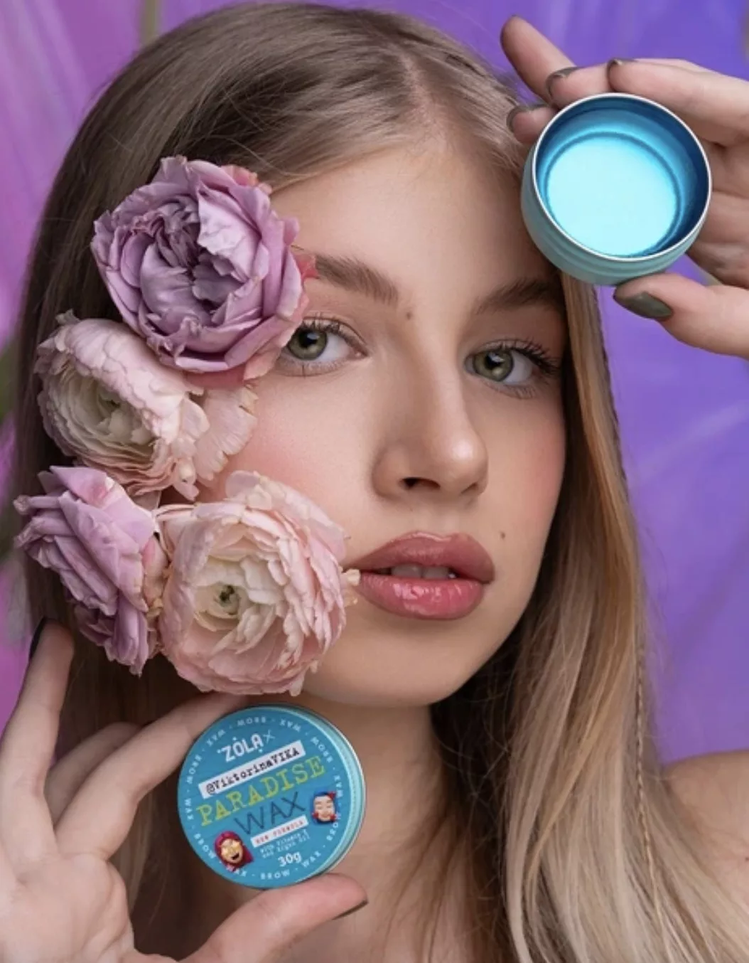 ZOLA x Viktorina Vika Wosk do stylizacji brwi Paradise Wax 30g