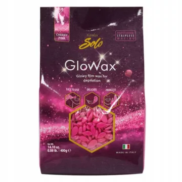 GloWax Cherry Pink depilacja twarzy wąsik wosk twardy 400g ItalWax