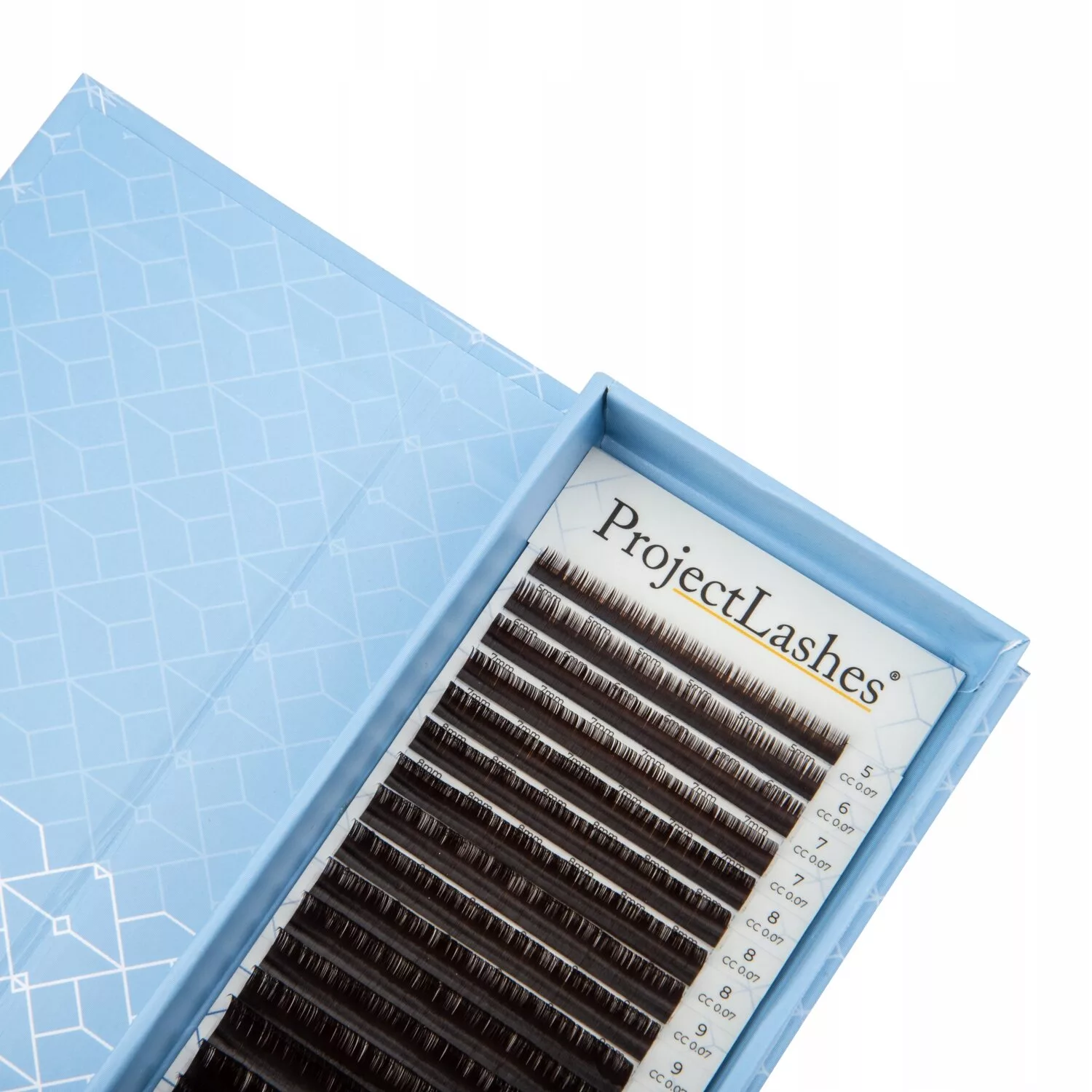 Rzęsy Project Lashes D 0,07 13 mm CIEMNY brąz Espresso