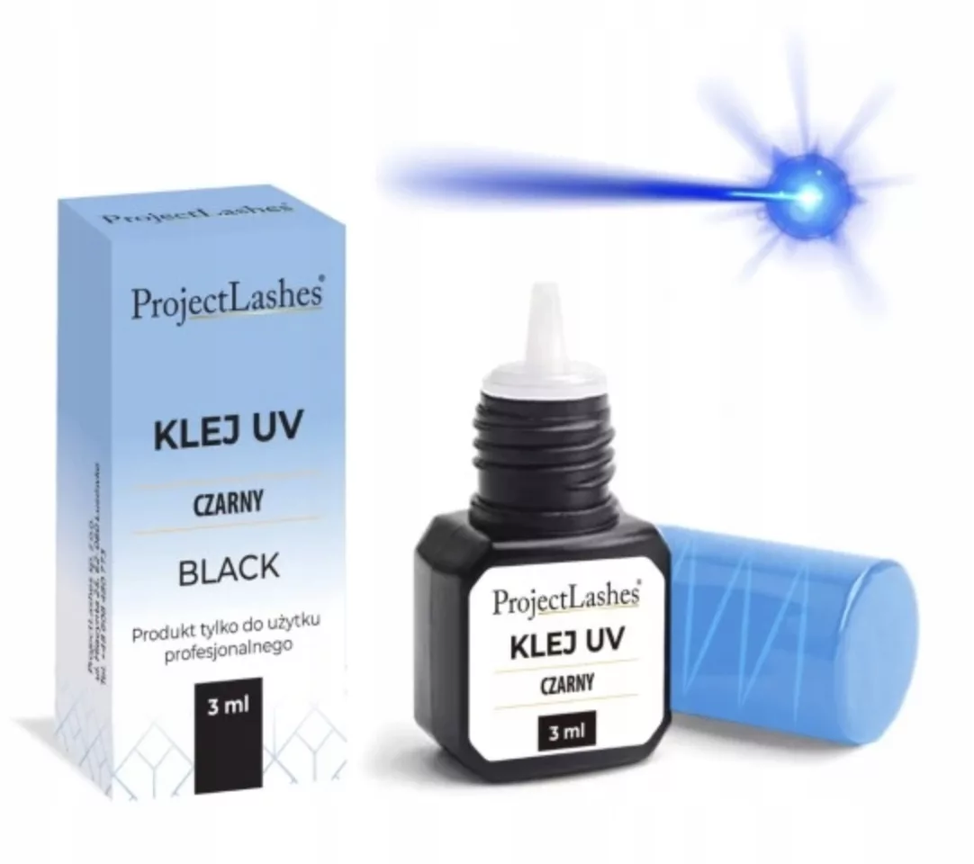 Zestaw Lampa UV do przedłużania rzęs – okulary klej płatki pod oczy taśma