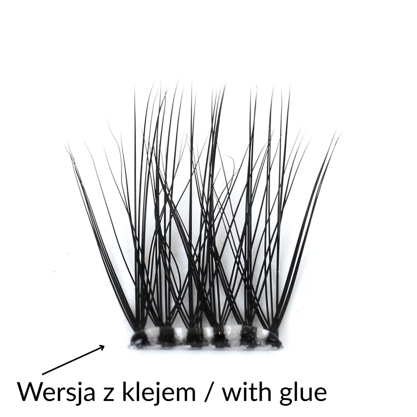 Rzęsy bondingowe ProjectLashes AirLux DIY mix 10-12-14mm Z KLEJEM cluster