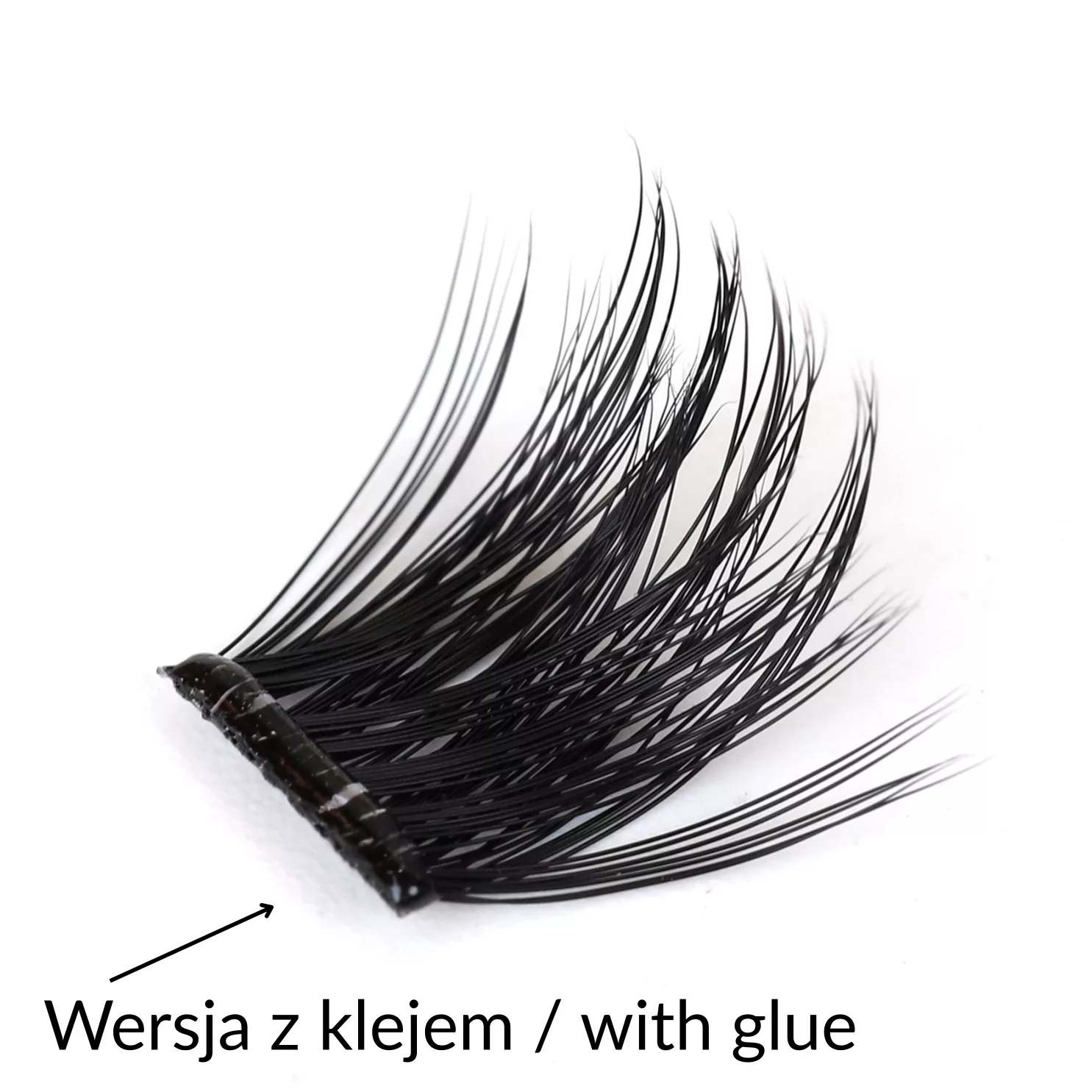 Rzęsy bondingowe ProjectLashes InvisiGrip DIY mix 10-12-14mm Z KLEJEM cluster