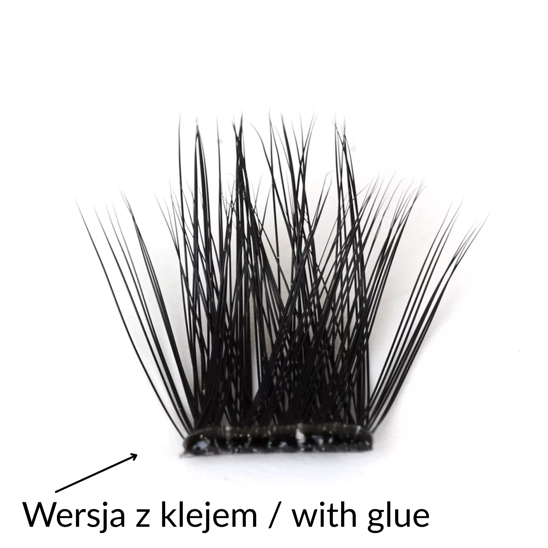 Rzęsy bondingowe ProjectLashes InvisiGrip DIY mix 10-12-14mm Z KLEJEM cluster