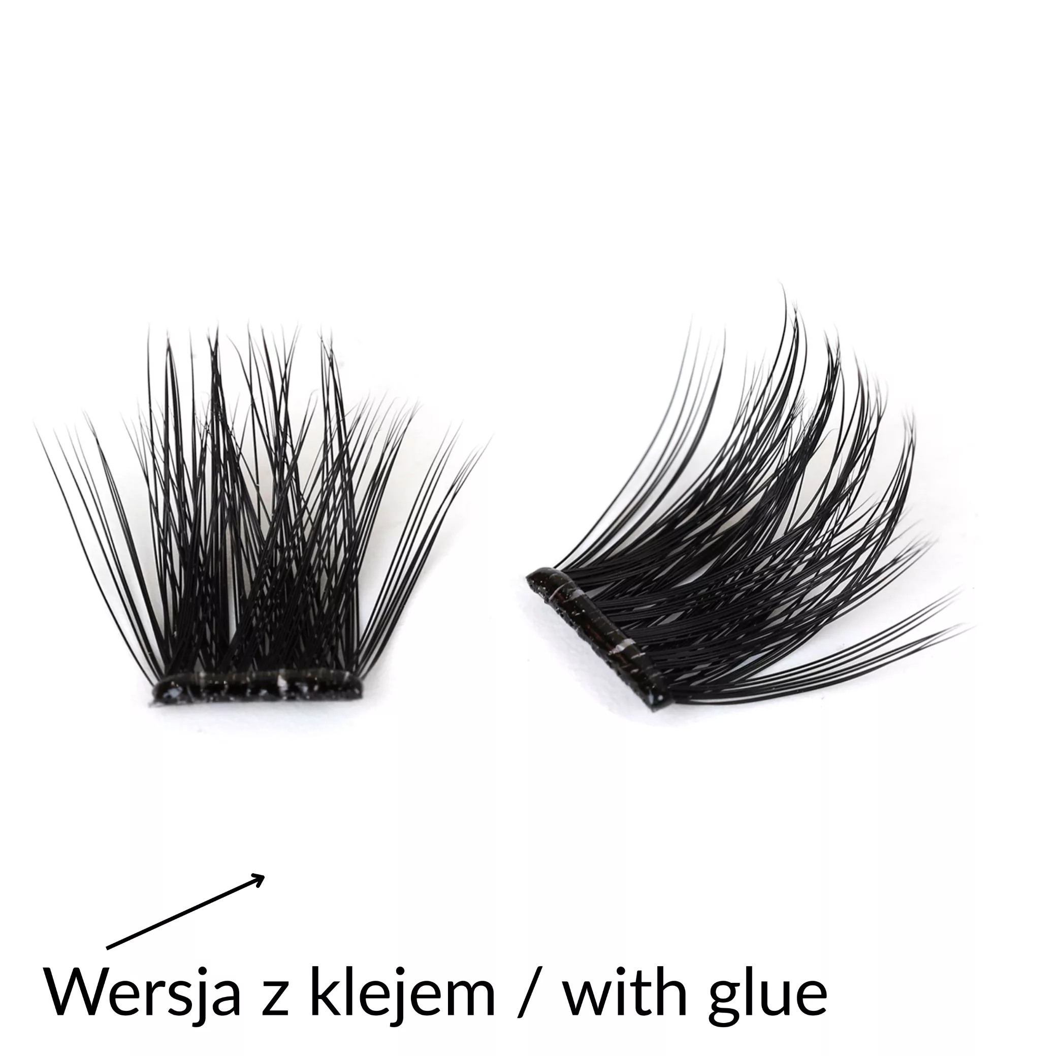 Rzęsy bondingowe ProjectLashes InvisiGrip DIY mix 10-12-14mm Z KLEJEM cluster
