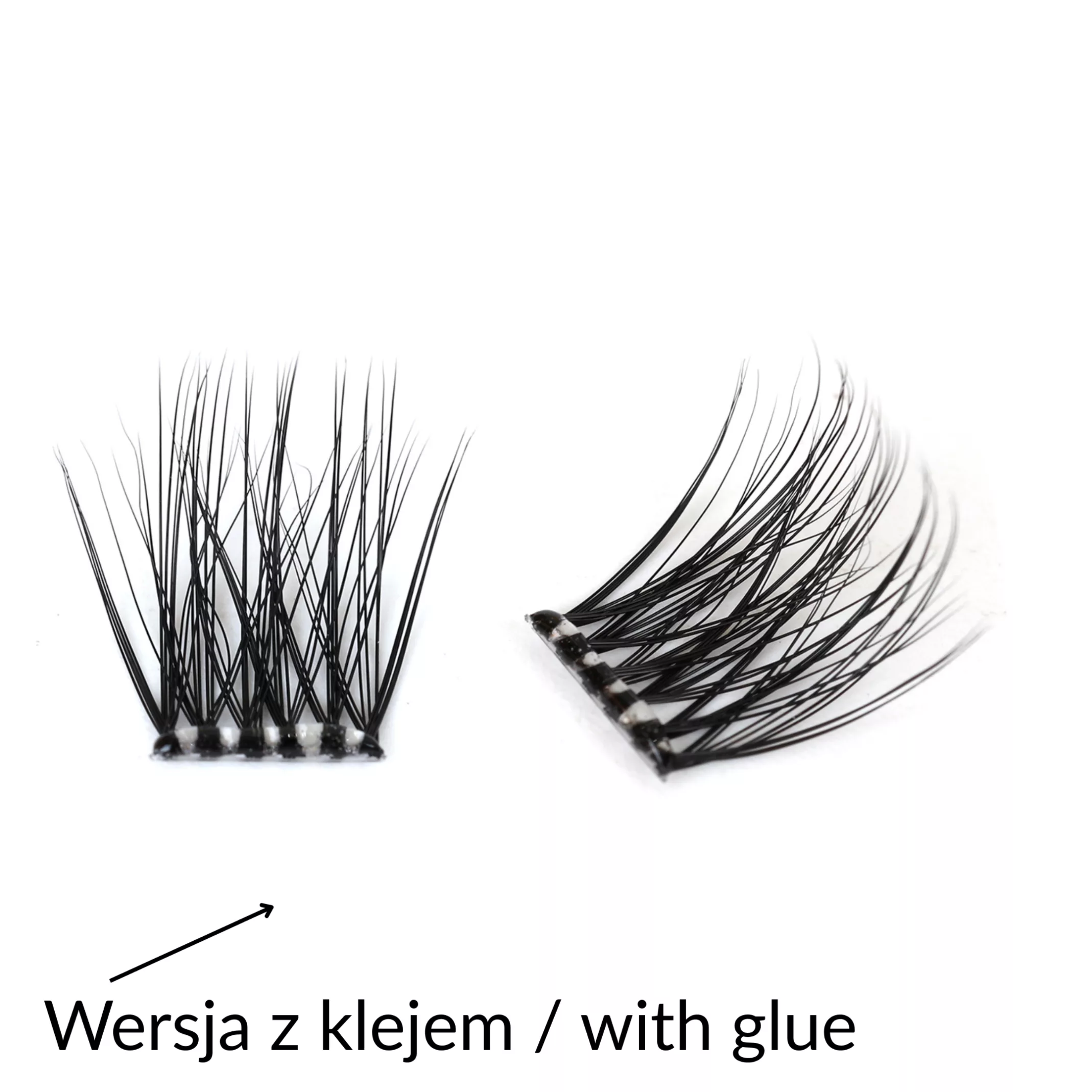 Rzęsy bondingowe ProjectLashes AirLux DIY mix 10-12-14mm Z KLEJEM cluster