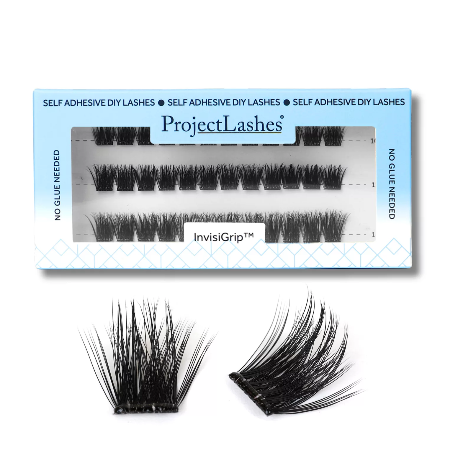 Rzęsy bondingowe ProjectLashes LashFuse DIY mix 10-12-14mm Z KLEJEM cluster