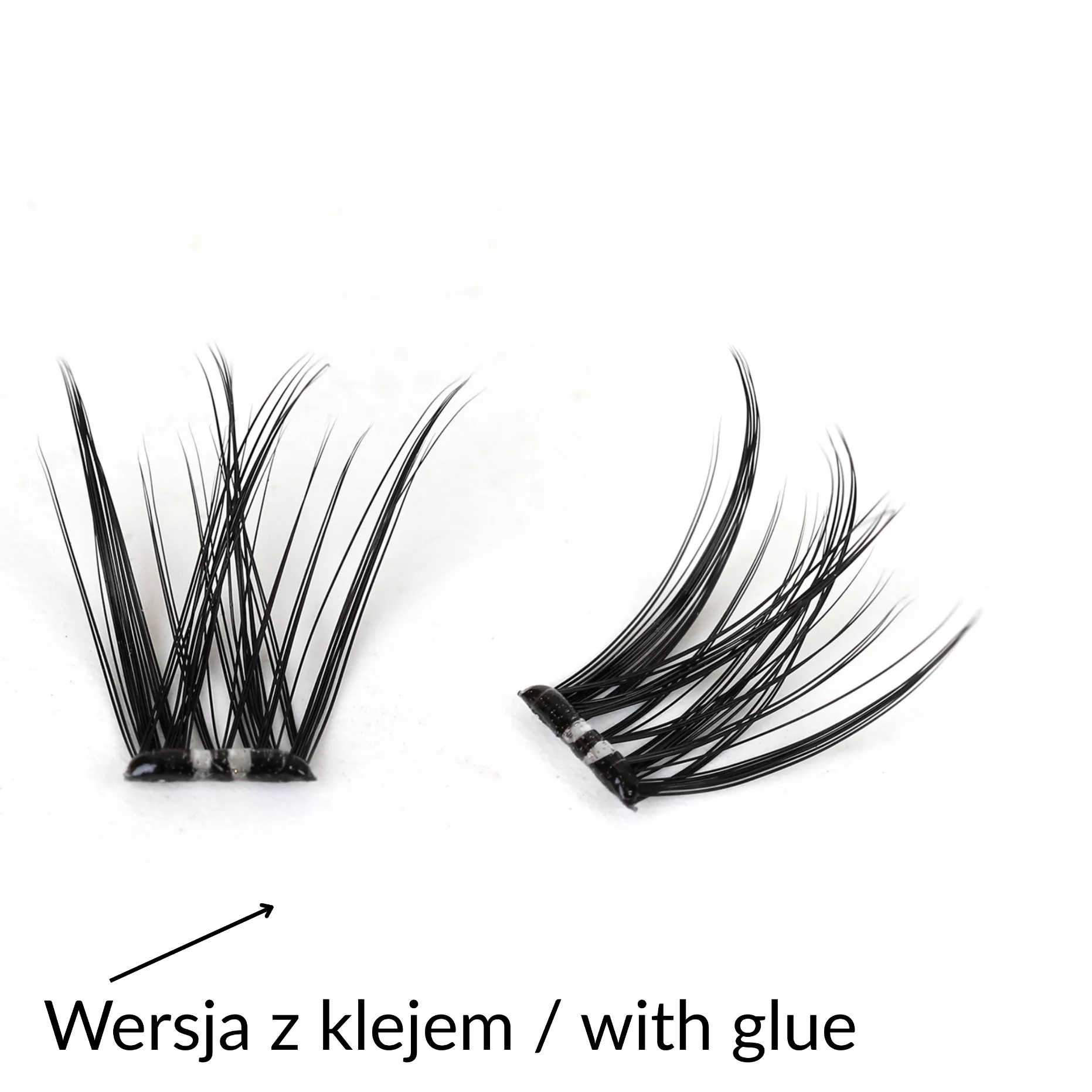 Rzęsy bondingowe ProjectLashes VelvetBond DIY mix 10-12-14mm Z KLEJEM cluster