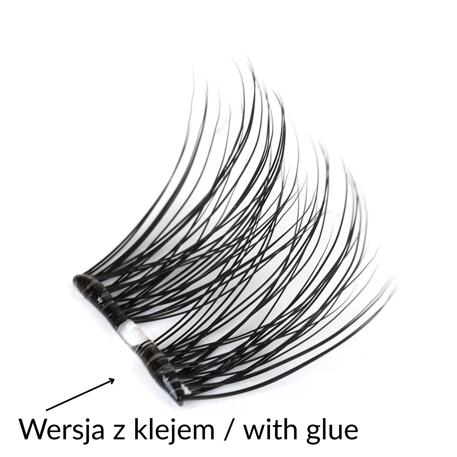 Rzęsy bondingowe ProjectLashes GlamSeal DIY mix 10-12-14mm Z KLEJEM cluster