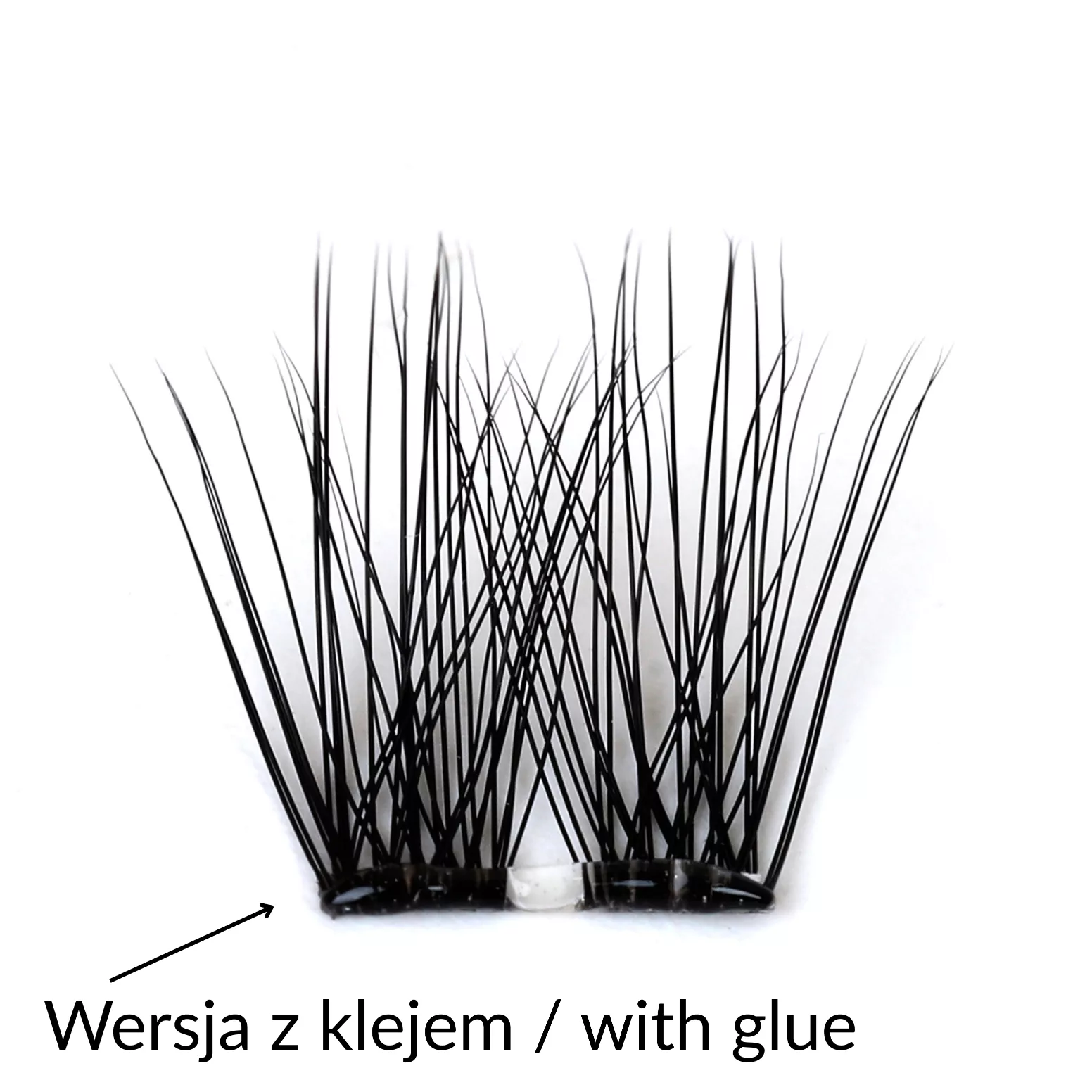 Rzęsy bondingowe ProjectLashes GlamSeal DIY mix 10-12-14mm Z KLEJEM cluster