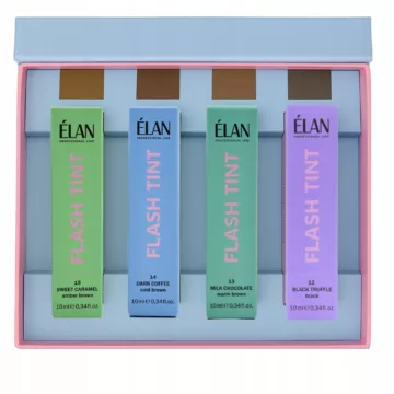 Zestaw Farby Do Brwi ELAN Flash Tint 4 Kolory farbki