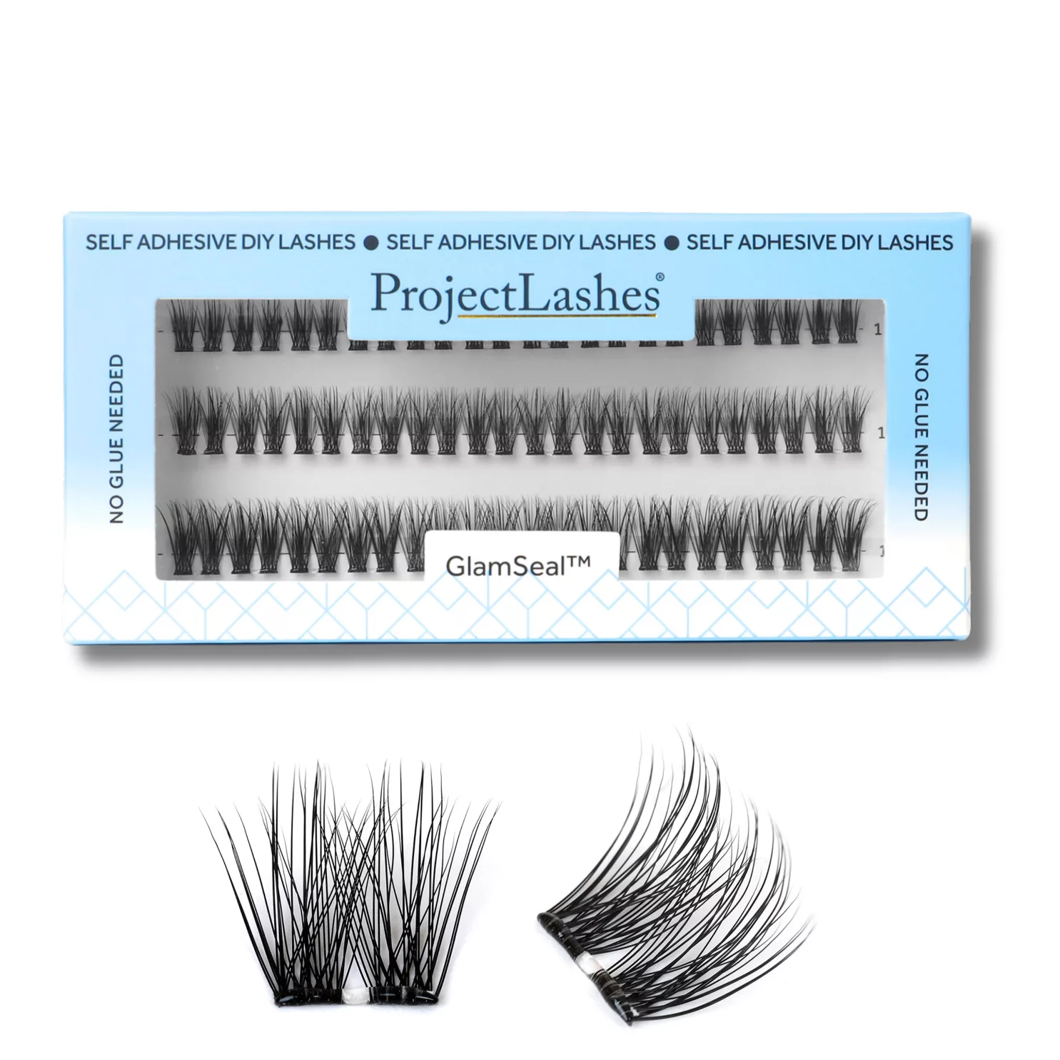 Rzęsy bondingowe ProjectLashes LashFuse DIY mix 10-12-14mm Z KLEJEM cluster