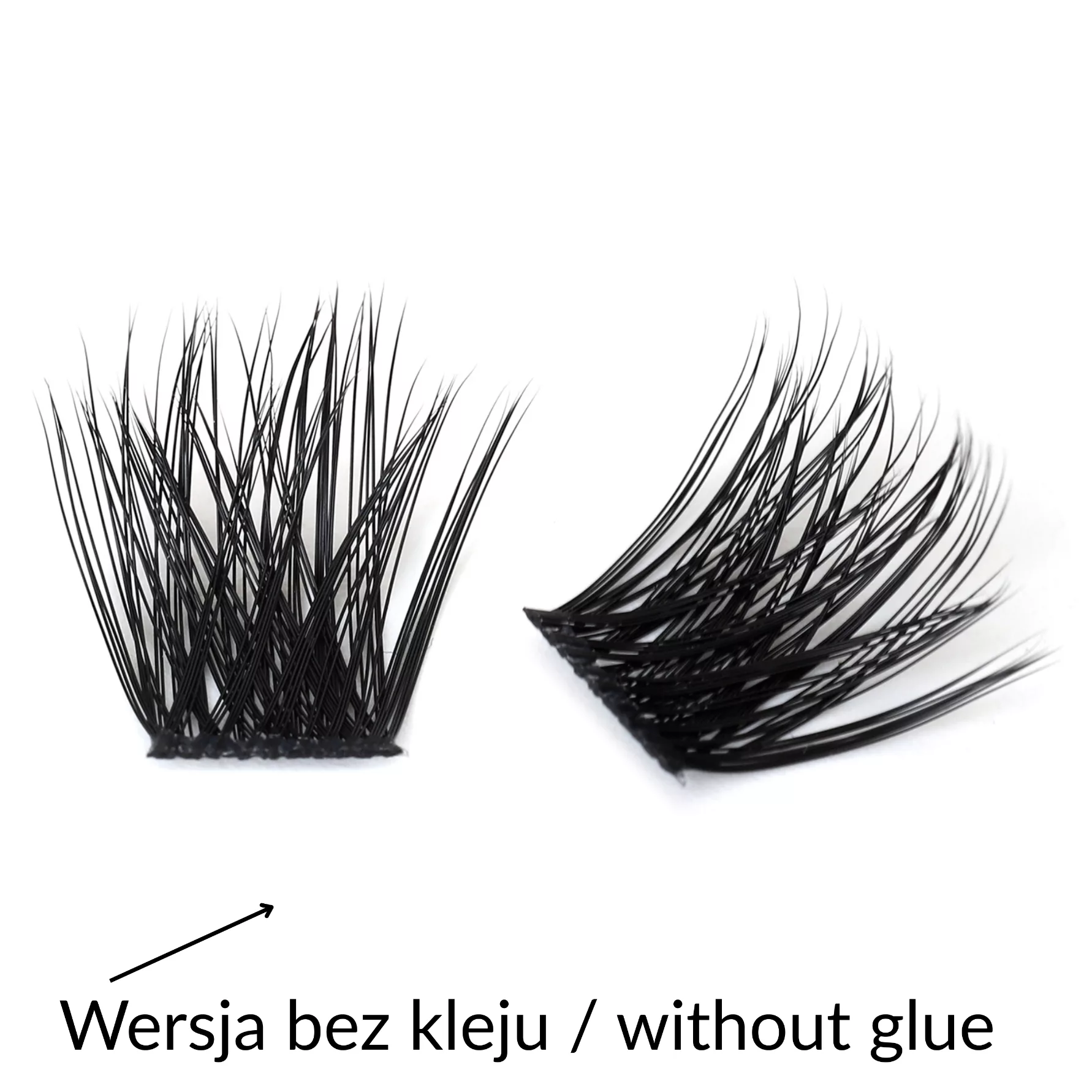 Rzęsy bondingowe ProjectLashes InvisiGrip DIY mix 10-12-14mm CLASSIC cluster
