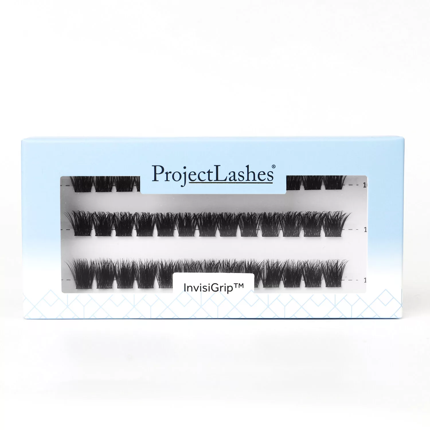 Rzęsy bondingowe ProjectLashes InvisiGrip DIY mix 10-12-14mm CLASSIC cluster