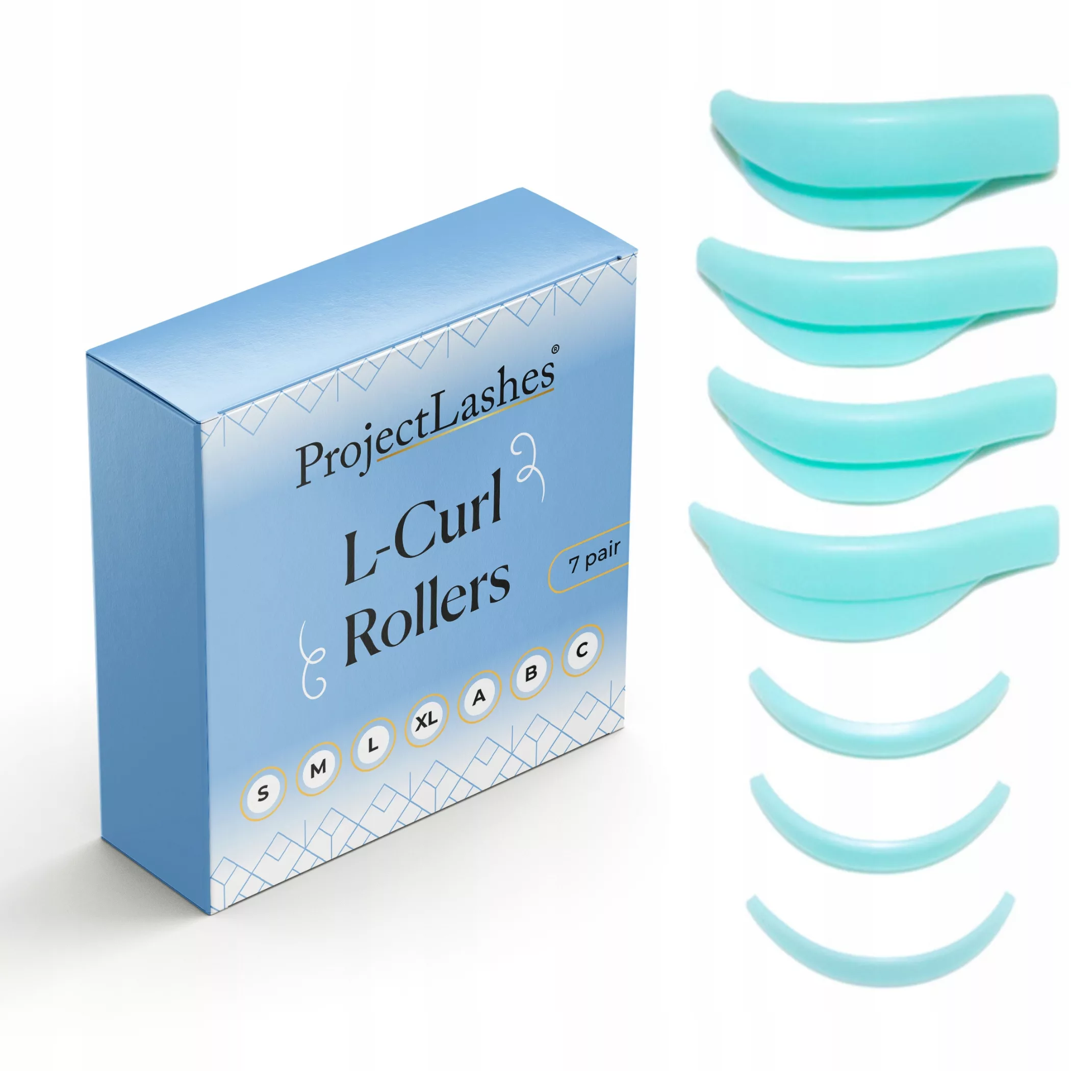 Silikonowe wałeczki wałki do liftingu rzęs ProjectLashes Cristal Bows 5 par