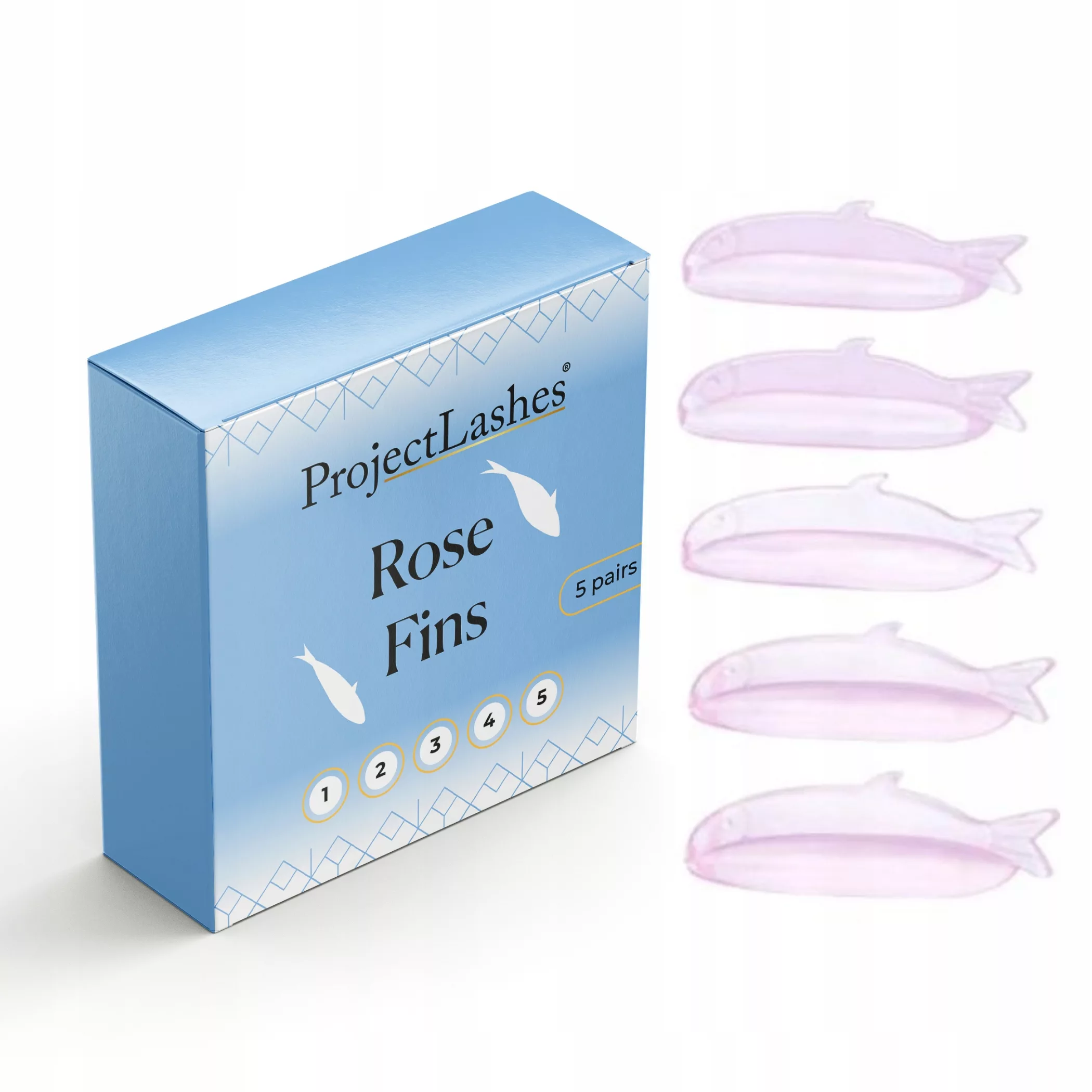 Silikonowe wałeczki wałki do liftingu rzęs ProjectLashes Cristal Bows 5 par