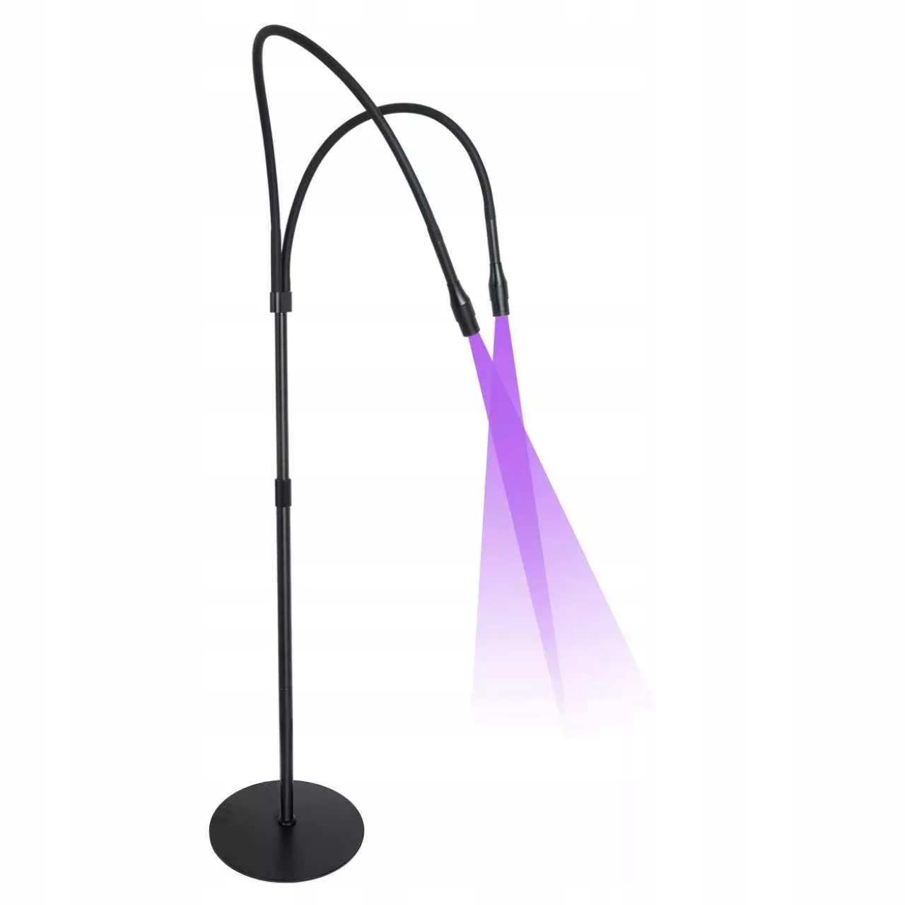 PODWÓJNA Lampa UV do przedłużania rzęs ProjectLashes + okulary CZARNA