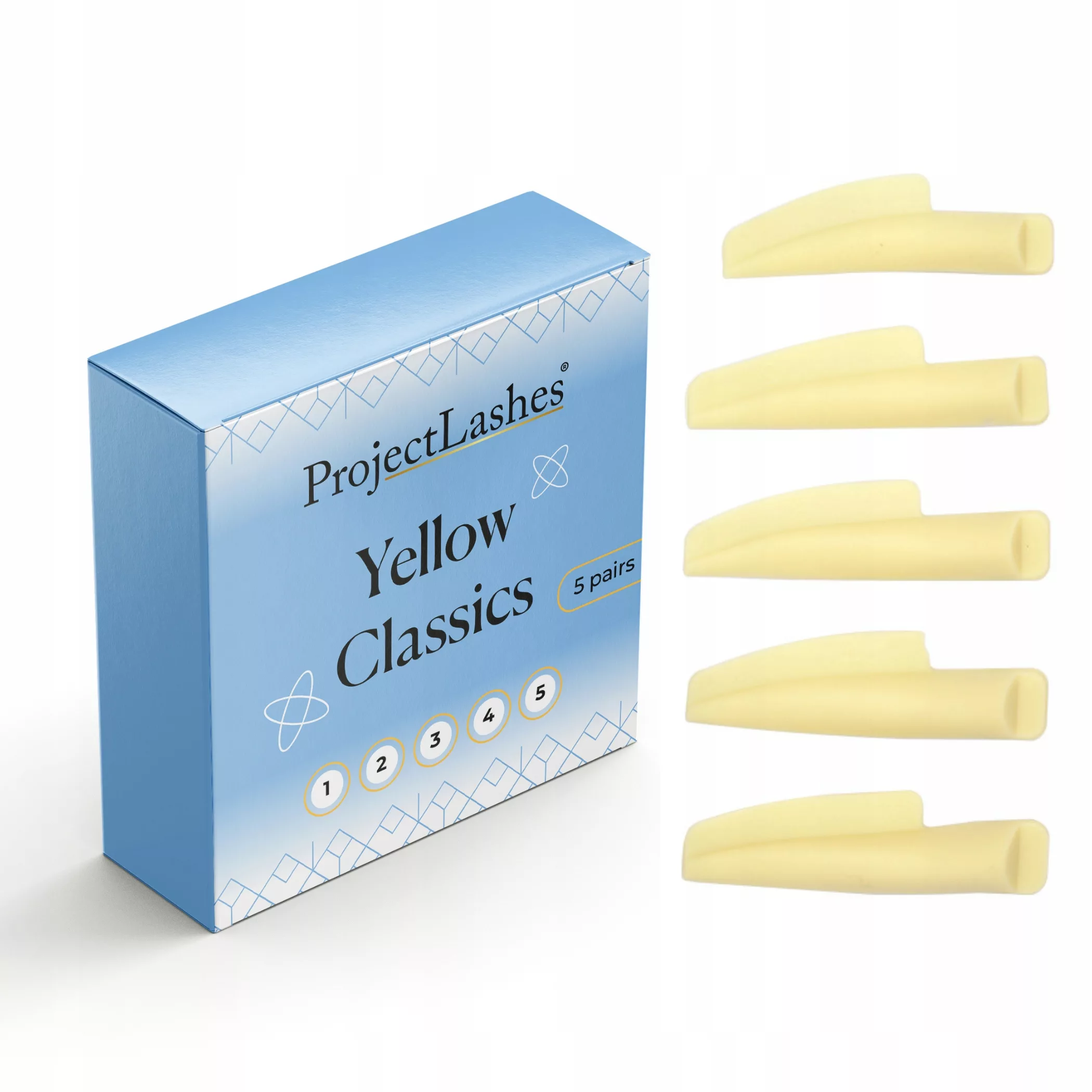 Silikonowe wałeczki wałki do liftingu rzęs ProjectLashes Cristal Bows 5 par