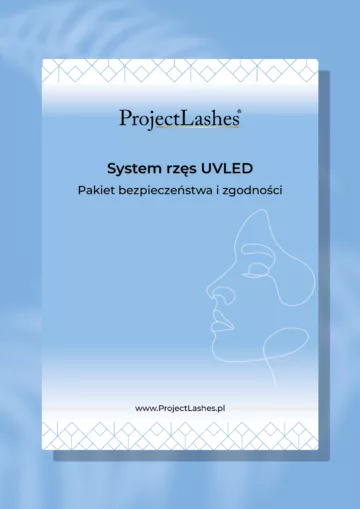Karta klienta do przedłużania rzęs UV Lash System Safety Pack + RODO