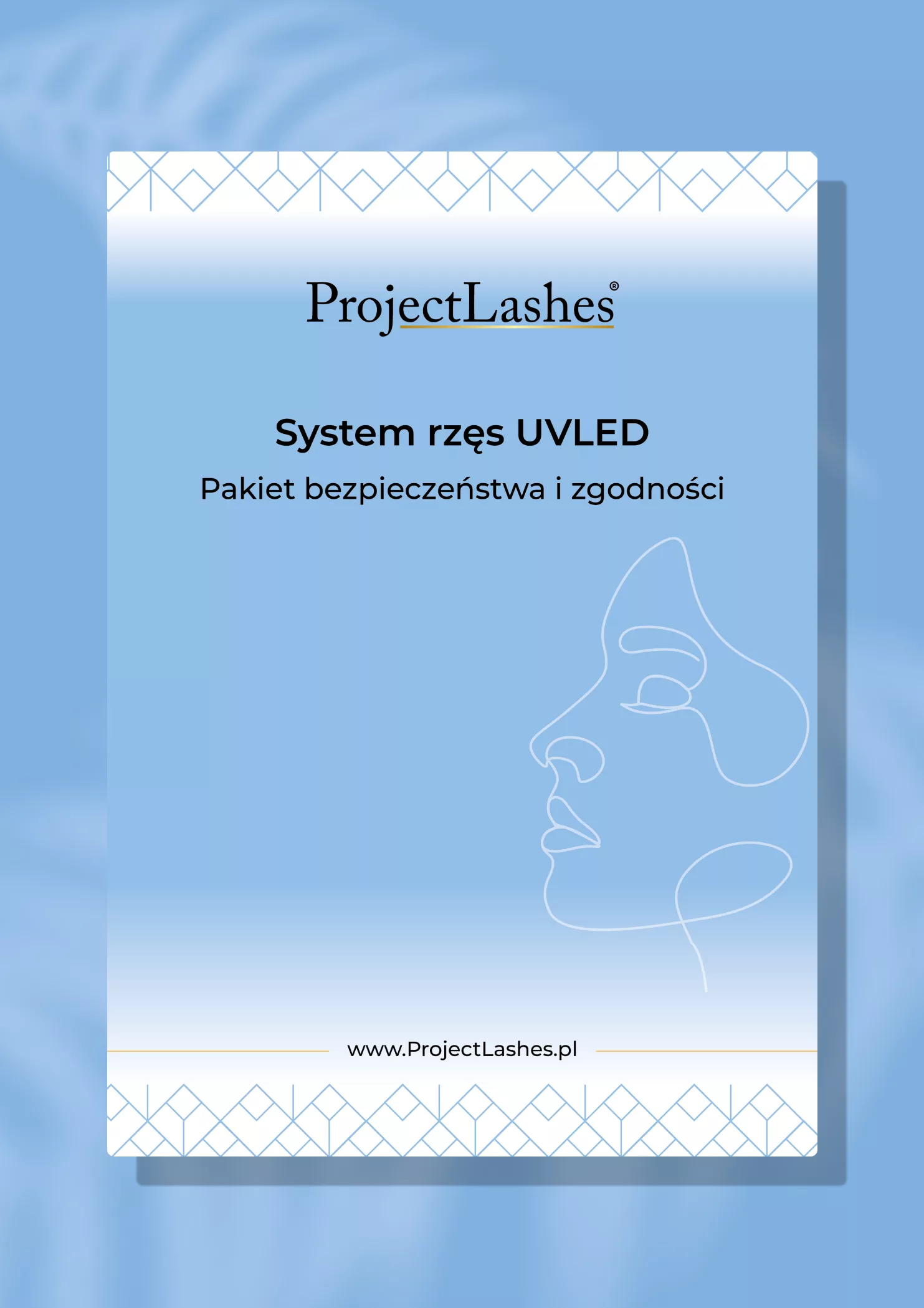 Karta klienta do przedłużania rzęs UV Lash System Safety Pack + RODO