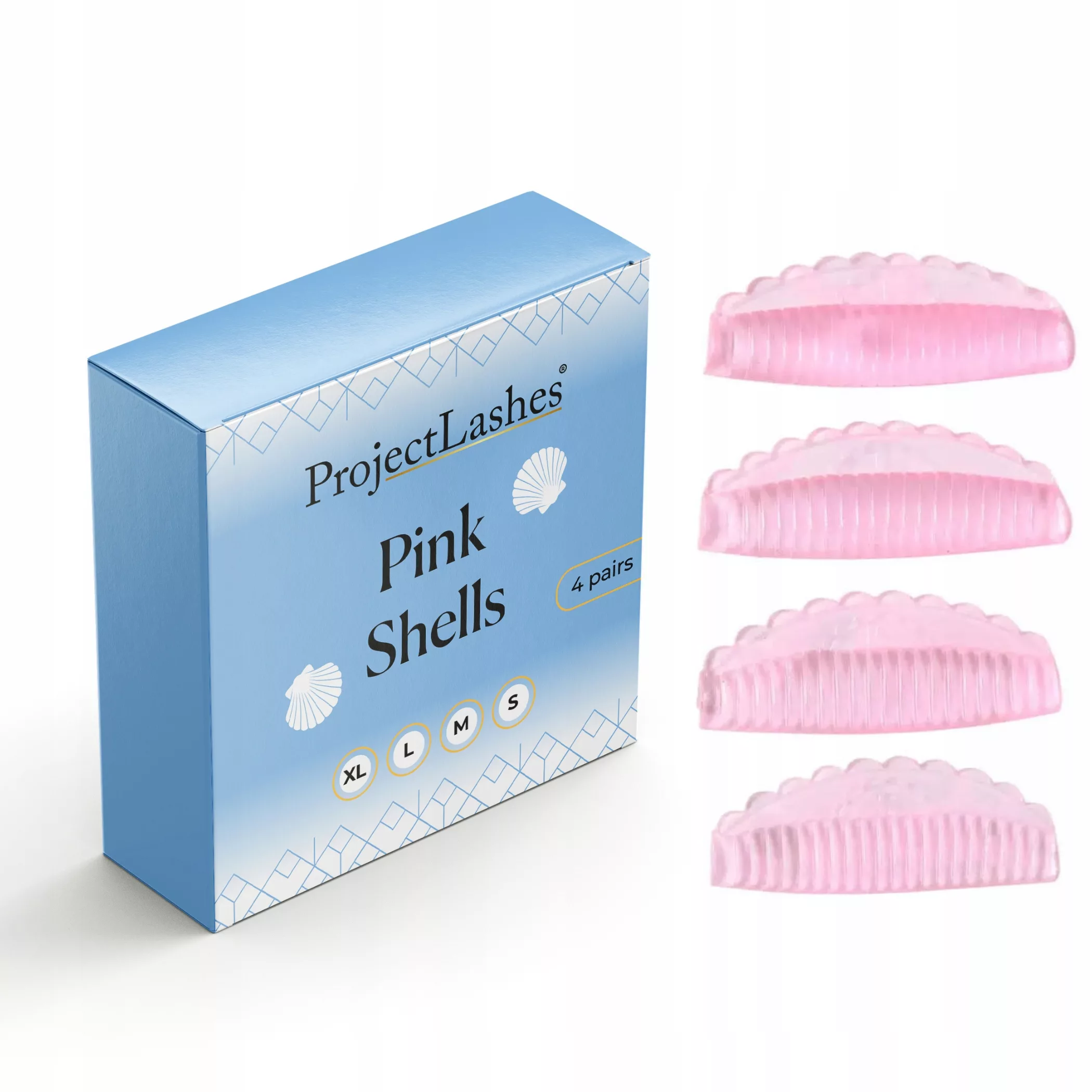 Silikonowe wałeczki wałki do liftingu rzęs ProjectLashes Cristal Bows 5 par