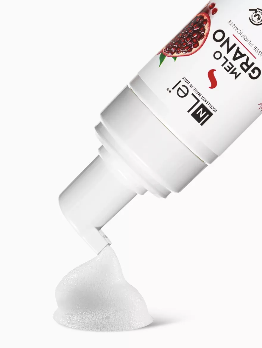 Inlei Mousse MELOGRANO delikatna pianka szampon do mycia i demakijażu 100ml